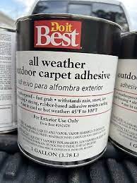 weather carpet glue
