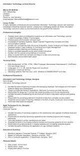 professor resume samples sample resume for lecturer jobuniversity lecturer  in marketing jpg toubiafrance com