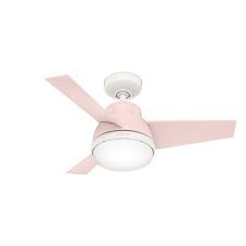 36 Valda Ceiling Fan With Remote Pink Includes Led Light Bulb Hunter Fan Target