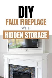 How To Diy Faux Fireplace Built In With
