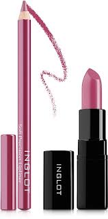 inglot pink rose makeup set for lips