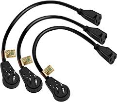 A flat plug extension cord is great for extending the reach of household appliances where you also want to hide the cord behind furniture like a desk, dresser or wardrobe. Nekteck Extension Cord 3 Prong Power Cord 14awg Extension Cable With 360 Degree Rotating Flat Plug 3 Pack Short 1 Foot Ul Listed Amazon Com
