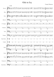 Home > free sheet music > free easy piano sheet music > ode to joy ode to joy an ode is from the ancient greek meaning, an elaborately structured poem praising or glorifying an event or individual, describing nature intellectually as well as emotionally (en.wikipedia.org, 2011). Ode To Joy For Orchestra Sheet Music For Piano Violin Trombone Flute More Instruments Orchestras Musescore Com