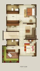 1500sqft North Facing Duplex Floor Plan