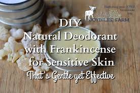 diy natural deodorant with frankincense