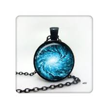Amazon Com Galaxy Necklace Space Jewelry Art Pendant