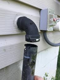The sump pump, valve, and pipe fittings have to be about the same diameter so they fit together seamlessly. How To Fix Exterior Sump Pump Pipe Doityourself Com Community Forums