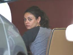 mila kunis goes without makeup still