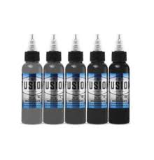 Bolo Smooth Gray 5 Color Palette Signature Set Fusion Tattoo Ink