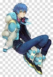 See the album on photobucket. Aoba Blue Haired Male Anime Character Wearing Down Jacket And Blue Pants Art Transparent Background Png Clipart Hiclipart