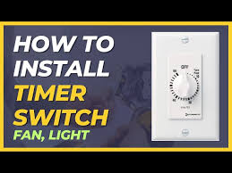Timer Switch Installation Replacement