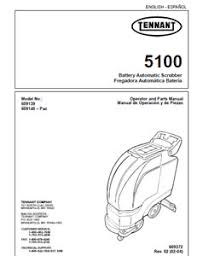 parts manual for tennant 5100