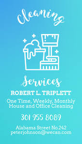 Placeit Business Card Template For Cleaning Services With Vertical