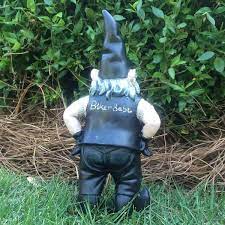 Homestyles Biker Dude Babe The 8 5 Inchh Biker Gnomes In Leather Motorcycle Riding Gear Home Garden Figurine Size Small