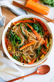 korean gl noodle vegetable stir fry