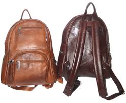 genuine leather backpack office bag