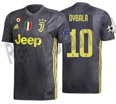 Juventus fc away jersey 2018/19. Adidas Paulo Dybala Juventus Uefa Champions League Third Jersey 2018 1 Realfootballusa Net