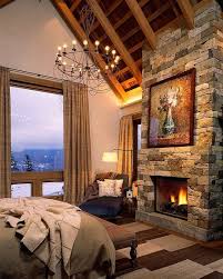 corner fireplace designs with stone