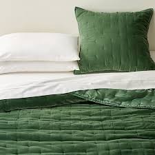 velvet bed green bedding velvet quilt