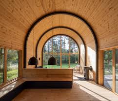 architects designs barrel vaulted cabin