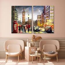 Red Telephone Canvas Street London Wall
