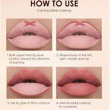6pcs lip liner and lipstick makeup set