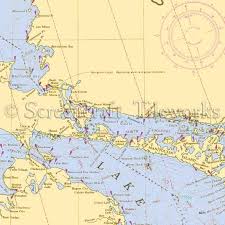 Michigan Great Lakes North Channel Nautical Chart Decor