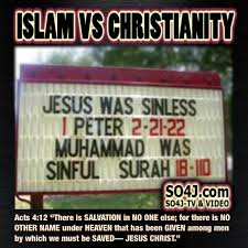 Islam Vs Christianity Comparison Charts Allah Vs Jesus