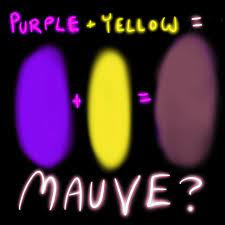 yellow and purple make when mixed