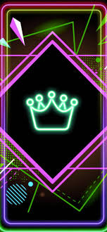 free crown neon aesthetic