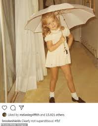 Brooke shields as violet in 'pretty baby'. Brooke Shields Posts An Adorable Photo Of Herself As A Little Girl For Flashback Friday The 13th Daily Mail Online