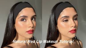 red lip makeup tutorial