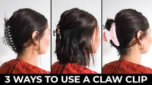 easy claw clip hairstyles