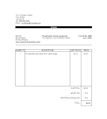 Invoice Online Template Thedailyrover Com