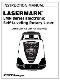 Cst/berger is a division of stanley works® this document shall not be copied. Lasermark Lmh Instruction Manual Pdf Download Manualslib