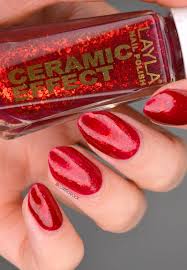 layla ceramic effect red jelly flakie