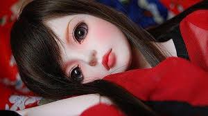 cute barbie doll in red dress barbie