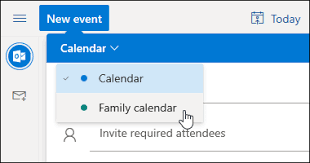 Use Shared Family Calendars In Outlook Com Outlook