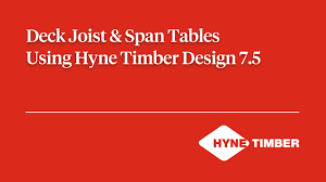 span tables using hyne timber design