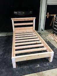 how to build a platform bed with legs