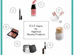 best e l f cosmetics 7 dupes for high