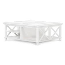 Coast Coffee Table White Wood And Glass