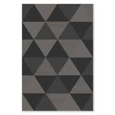 carpet flat 4889 23533 grey black 200x300cm