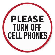 Please Turn Off Cell Phones Sticker Zazzle Com