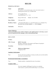 resume for no experience template resume templates teenager how to write cv  for first job how florais de bach info
