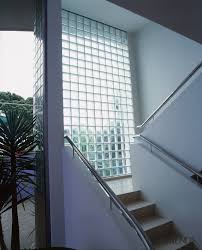 Stairway With White Walls And Glass