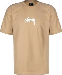 Stüssy Stock T Shirt Brown Beige
