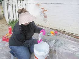 remove paint from brick concrete