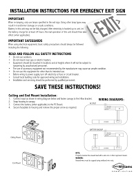 If you cant find what your looking for, go to the guitar electronics link near the bottom of the page for custom. Installation Instructions For Emergency Exit Sign