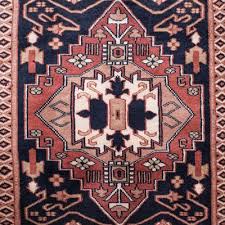 vine persian wool hallway rug 1980s